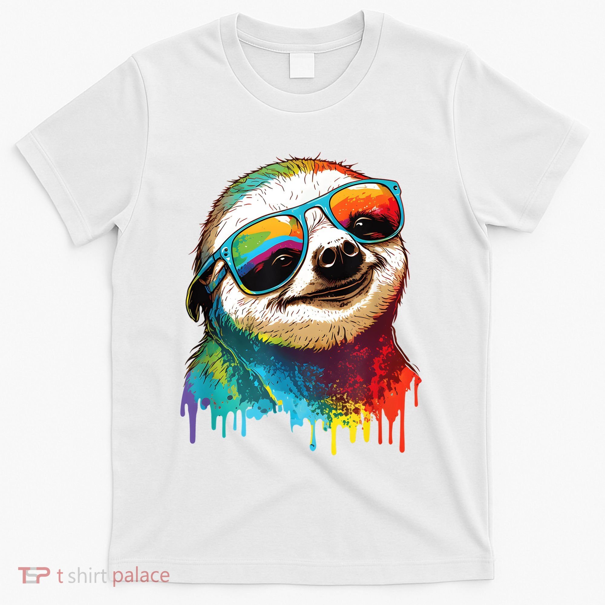 Sloth Colorful Sloth Outfit Sloth Lover T-Shirt