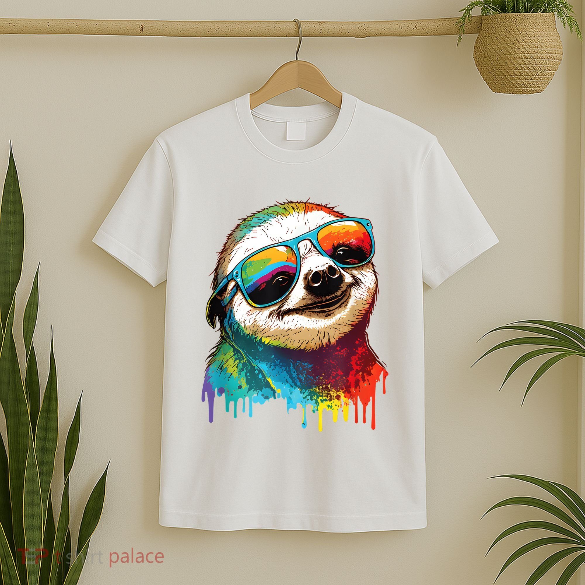 Sloth Colorful Sloth Outfit Sloth Lover T-Shirt
