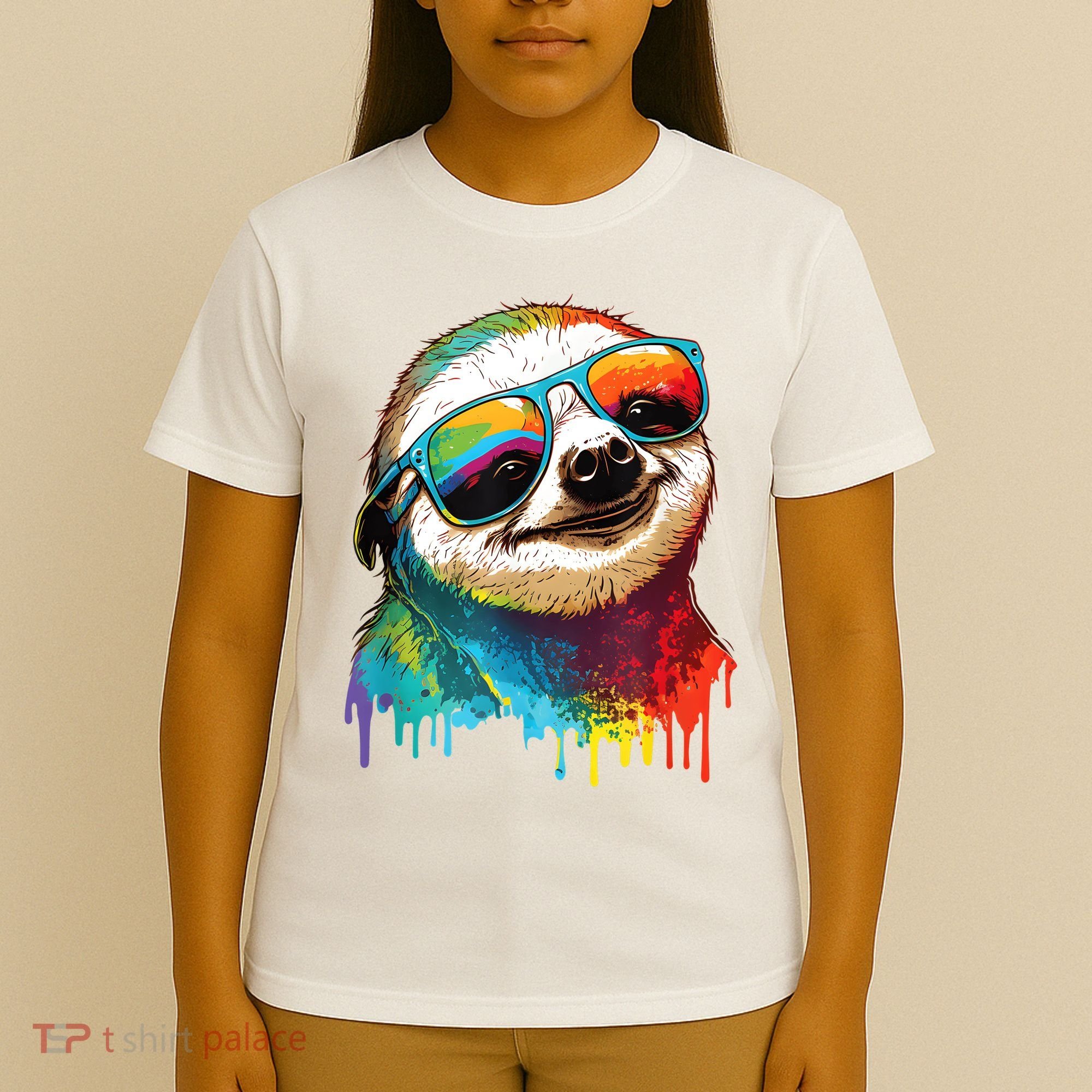 Sloth Colorful Sloth Outfit Sloth Lover T-Shirt