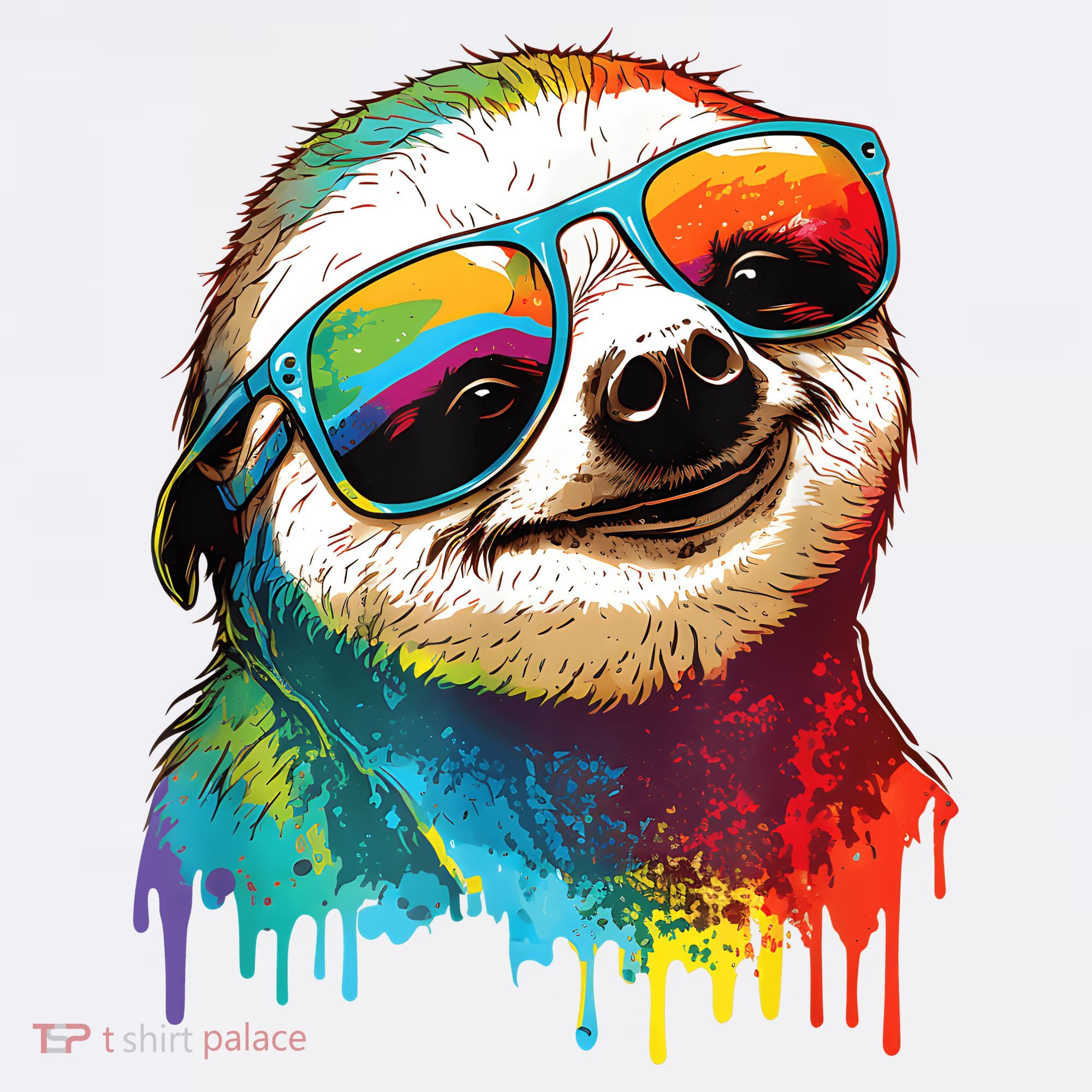 Sloth Colorful Sloth Outfit Sloth Lover T-Shirt