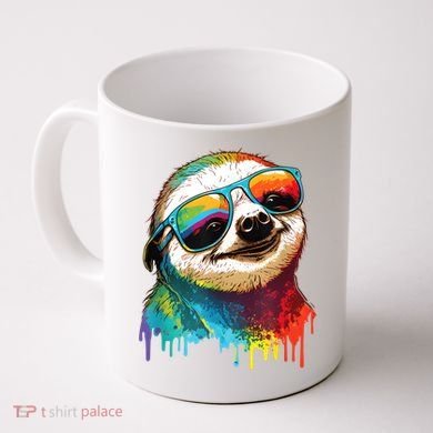 Sloth Colorful Sloth Outfit Sloth Lover Coffee Mug