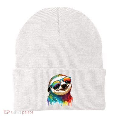 Sloth Colorful Sloth Outfit Sloth Lover Beanie