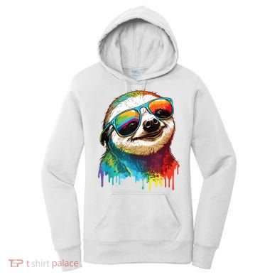 Sloth Colorful Sloth Outfit Sloth Lover Women's Hoodie