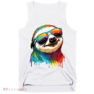 Sloth Colorful Sloth Outfit Sloth Lover Tank Top