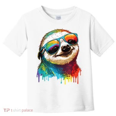 Sloth Colorful Sloth Outfit Sloth Lover Toddler T-Shirt