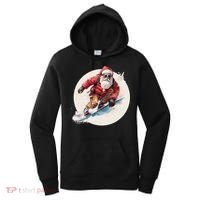 Snowboarding Christmas Santa Claus Snowboarder Winter Sport Gift Women's Hoodie thumb 0