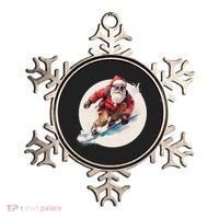 Snowboarding Christmas Santa Claus Snowboarder Winter Sport Gift Ornament thumb 0