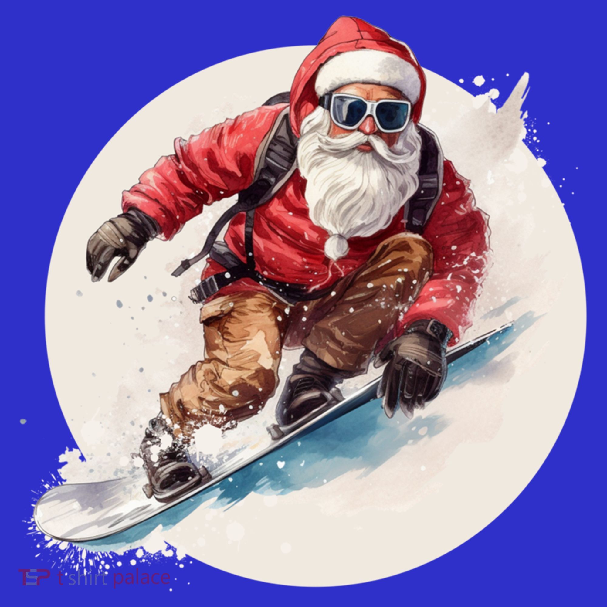Snowboarding Christmas Santa Claus Snowboarder Winter Sport Gift Women's Tank Top