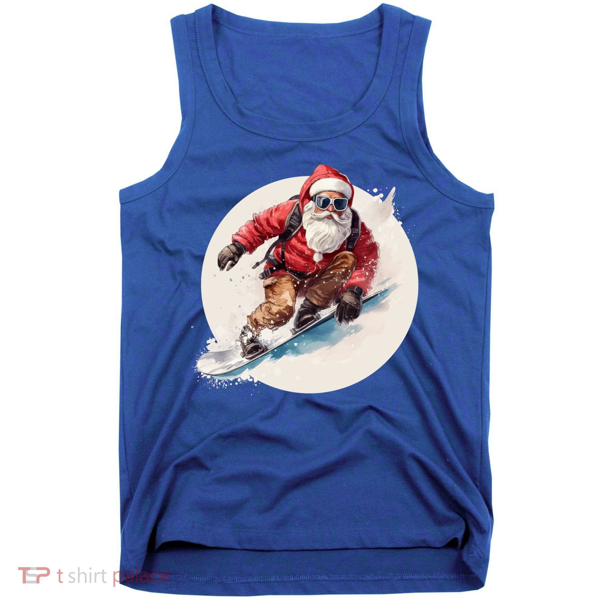 Snowboarding Christmas Santa Claus Snowboarder Winter Sport Gift Tank Top