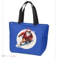 Snowboarding Christmas Santa Claus Snowboarder Winter Sport Gift Tote Bag thumb 3