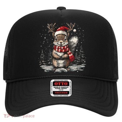 Squirrel Christmas Santa Hat Pajama Funny Squirrel Xmas Gift Hat