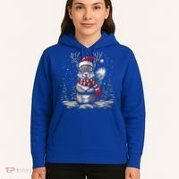 Squirrel Christmas Santa Hat Pajama Funny Squirrel Xmas Gift Hoodie thumb 5