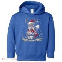 Squirrel Christmas Santa Hat Pajama Funny Squirrel Xmas Gift Toddler Hoodie thumb 0