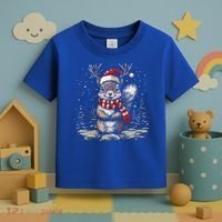 Squirrel Christmas Santa Hat Pajama Funny Squirrel Xmas Gift Toddler T-Shirt thumb 3