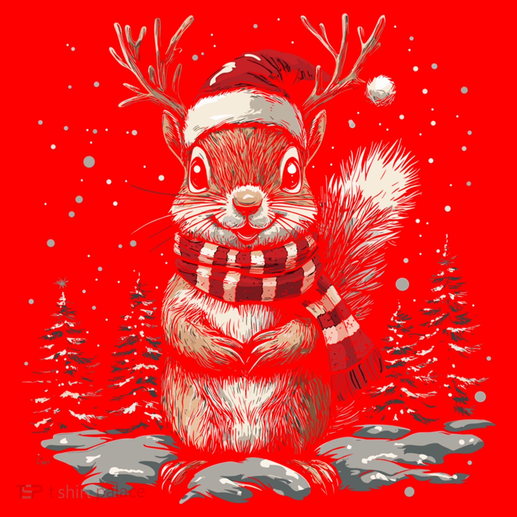 Squirrel Christmas Santa Hat Pajama Funny Squirrel Xmas Gift Santa Hat