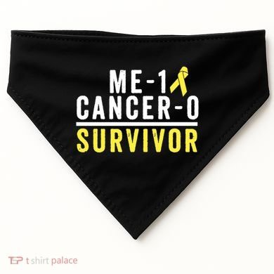 Sarcoma Cancer Survivor Awareness Gift Bone Cancer Gift USA-Made Doggie Bandana