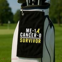 Sarcoma Cancer Survivor Awareness Gift Bone Cancer Gift Golf Towel thumb 2
