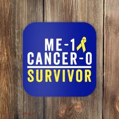 Sarcoma Cancer Survivor Awareness Gift Bone Cancer Gift Coaster