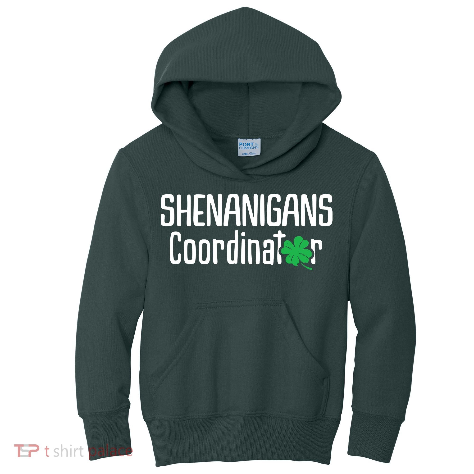 Shenanigans Coordinator St Patrick's Day Kids Hoodie