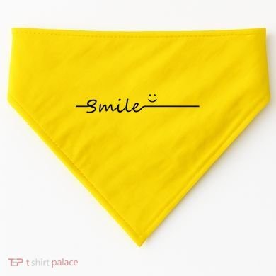 Smile Cute Smiley Face Gift USA-Made Doggie Bandana