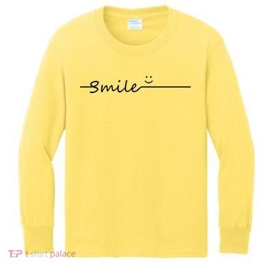 Smile Cute Smiley Face Gift Kids Long Sleeve Shirt