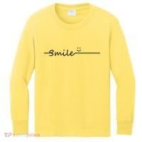 Smile Cute Smiley Face Gift Kids Long Sleeve Shirt thumb 0