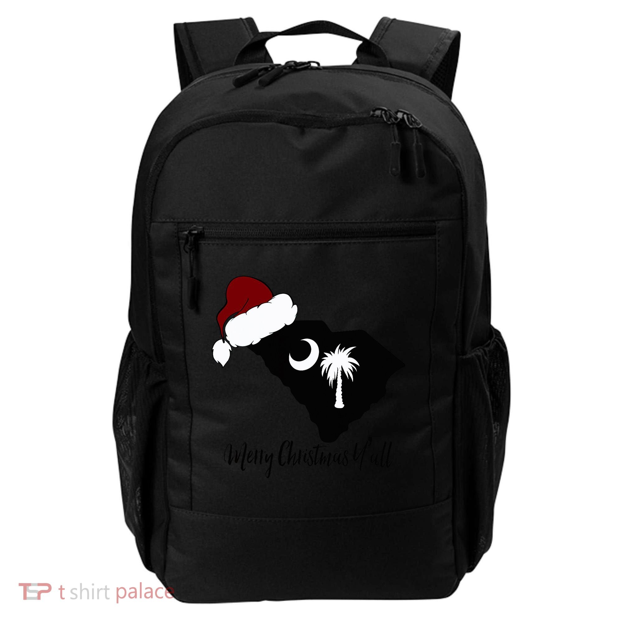 South Carolina Sc Merry Christmas Yall Backpack
