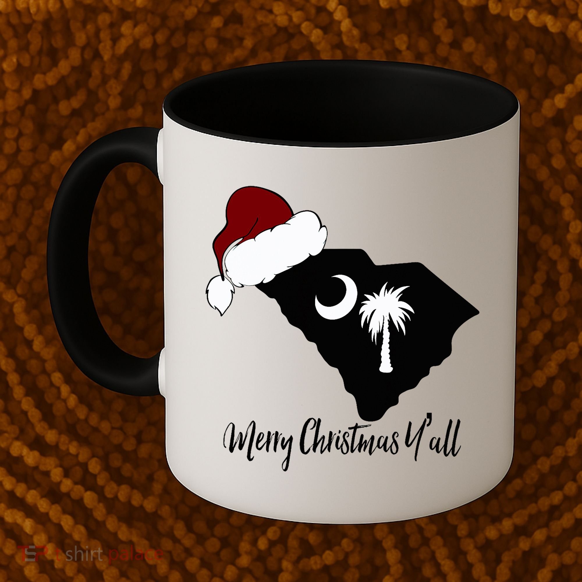 South Carolina Sc Merry Christmas Yall Coffee Mug