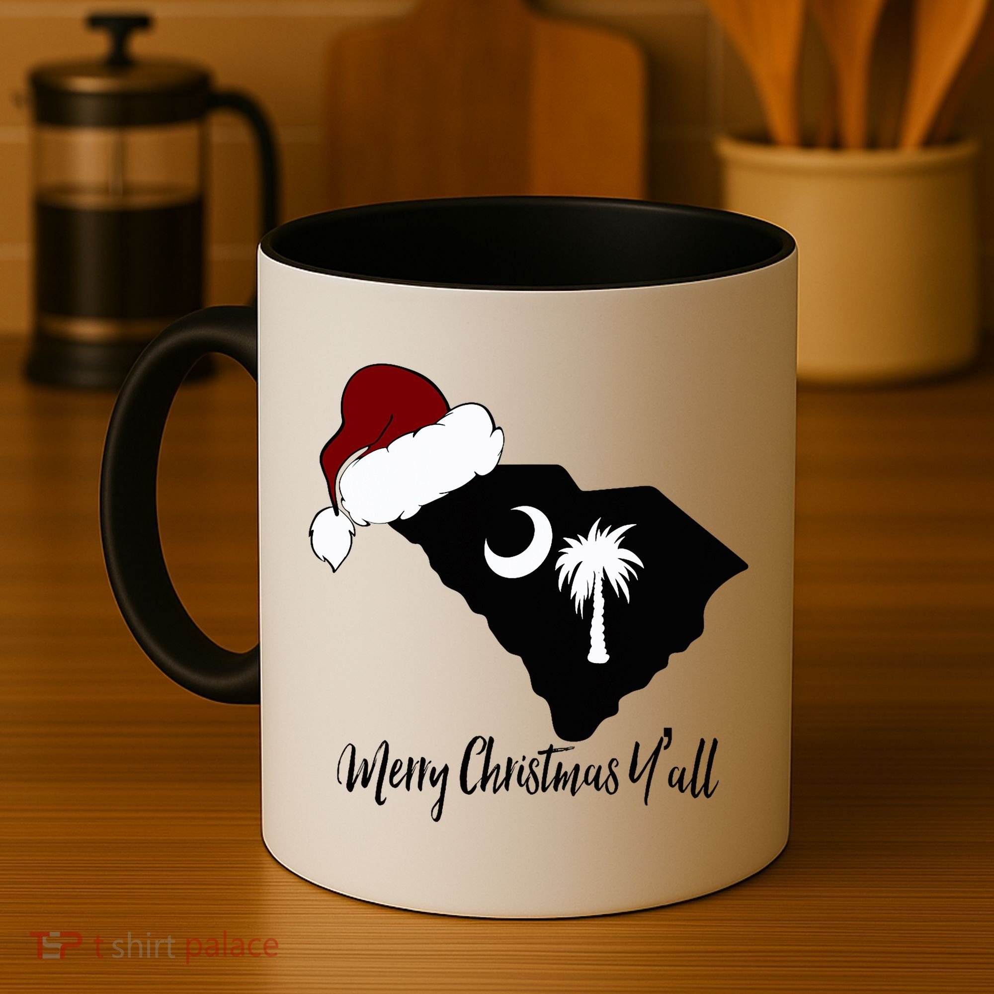 South Carolina Sc Merry Christmas Yall Coffee Mug