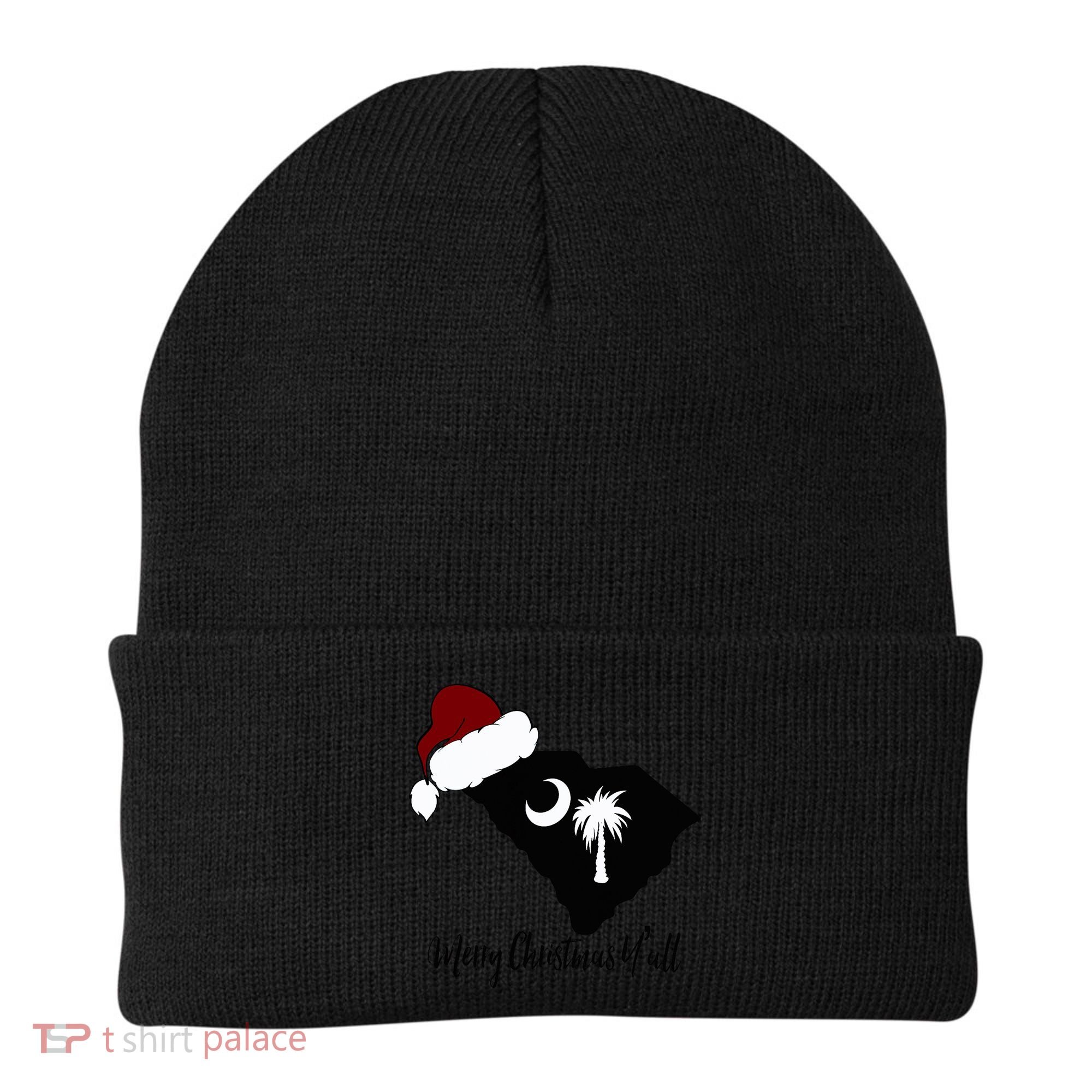 South Carolina Sc Merry Christmas Yall Beanie