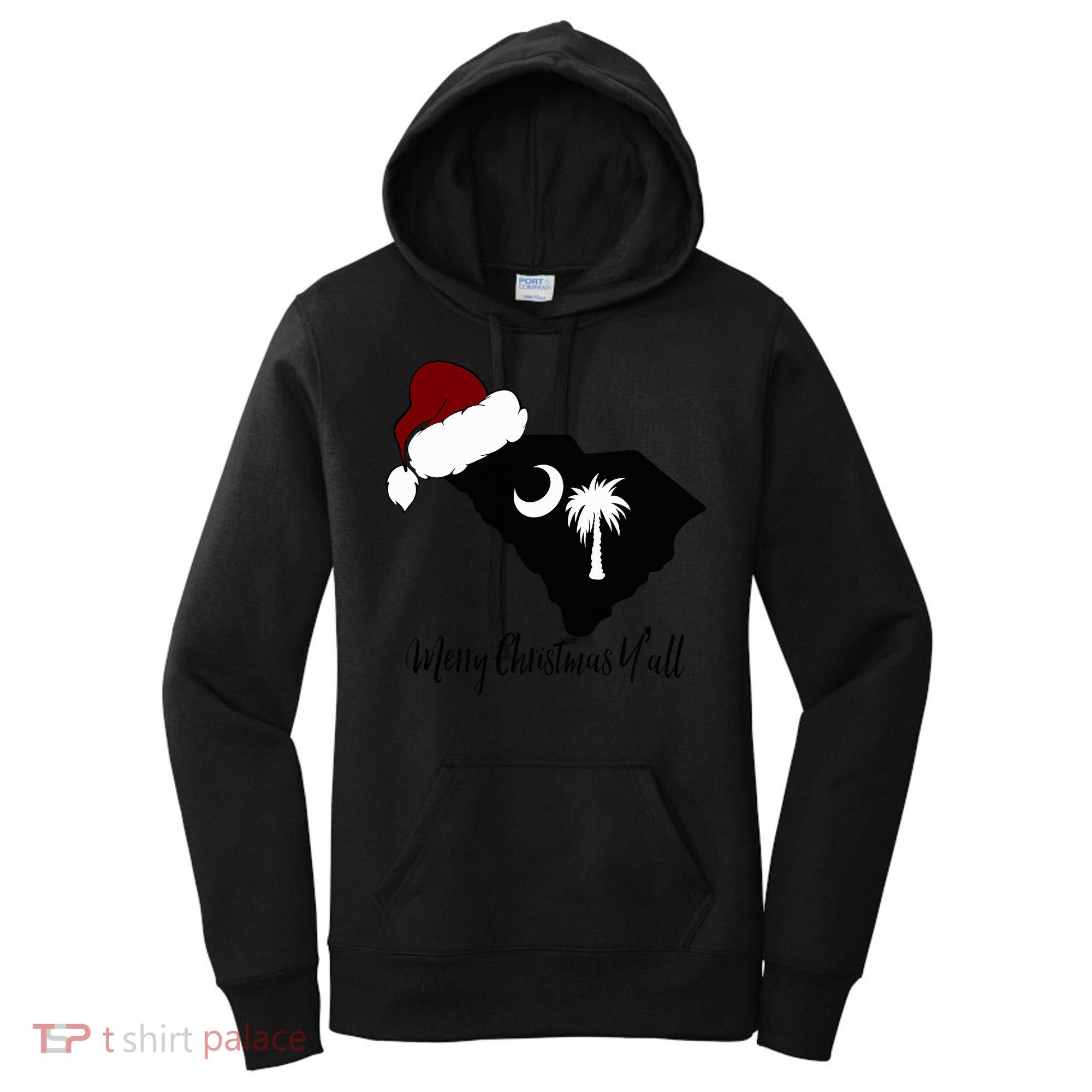 South Carolina Sc Merry Christmas Yall Women's Hoodie
