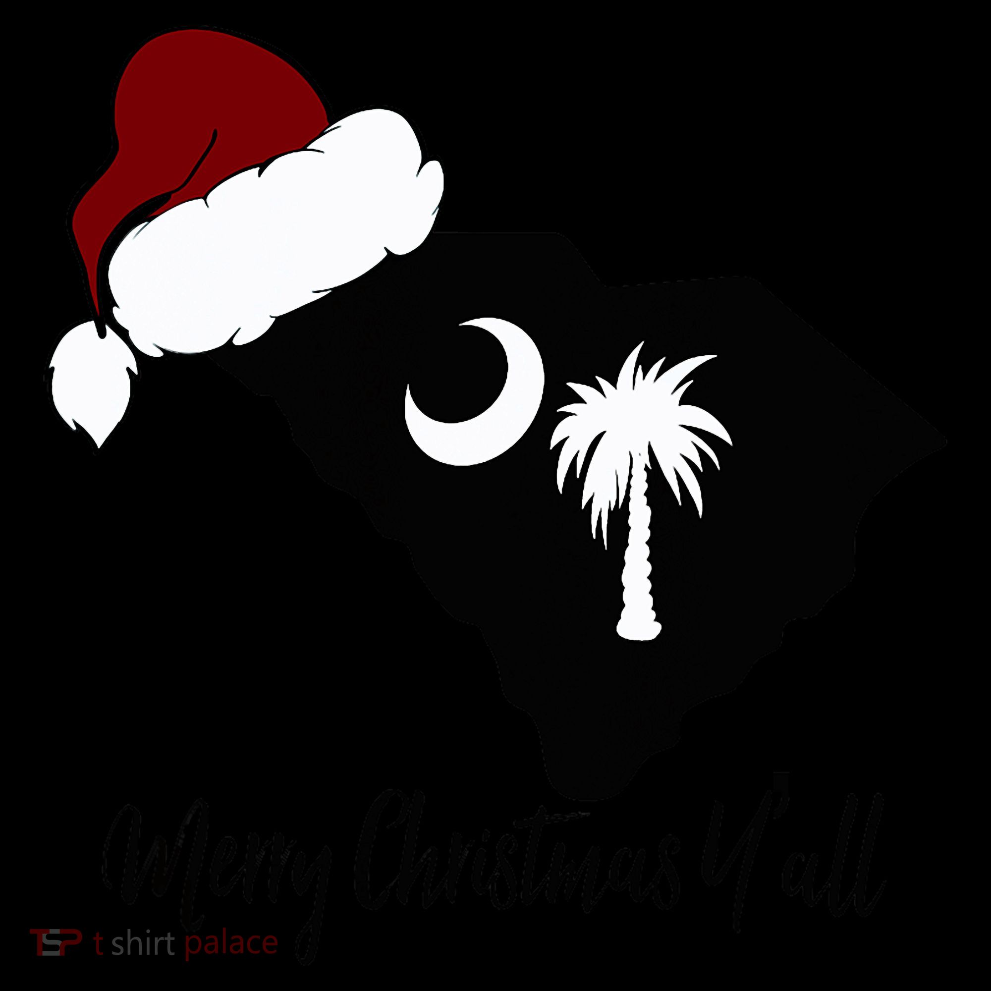 South Carolina Sc Merry Christmas Yall Women's Hoodie