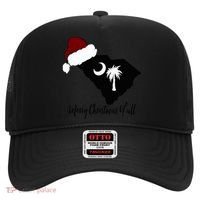 South Carolina Sc Merry Christmas Yall Hat thumb 0