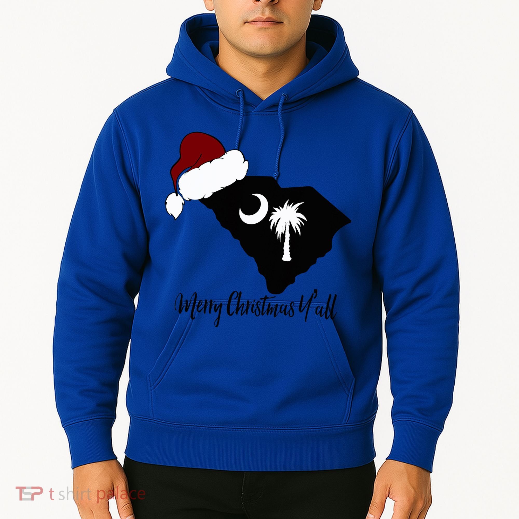 South Carolina Sc Merry Christmas Yall Hoodie