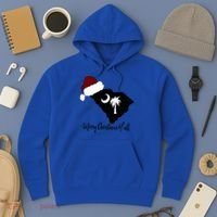 South Carolina Sc Merry Christmas Yall Hoodie thumb 3