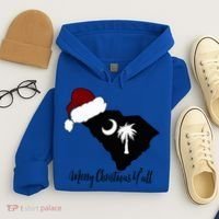 South Carolina Sc Merry Christmas Yall Hoodie thumb 4