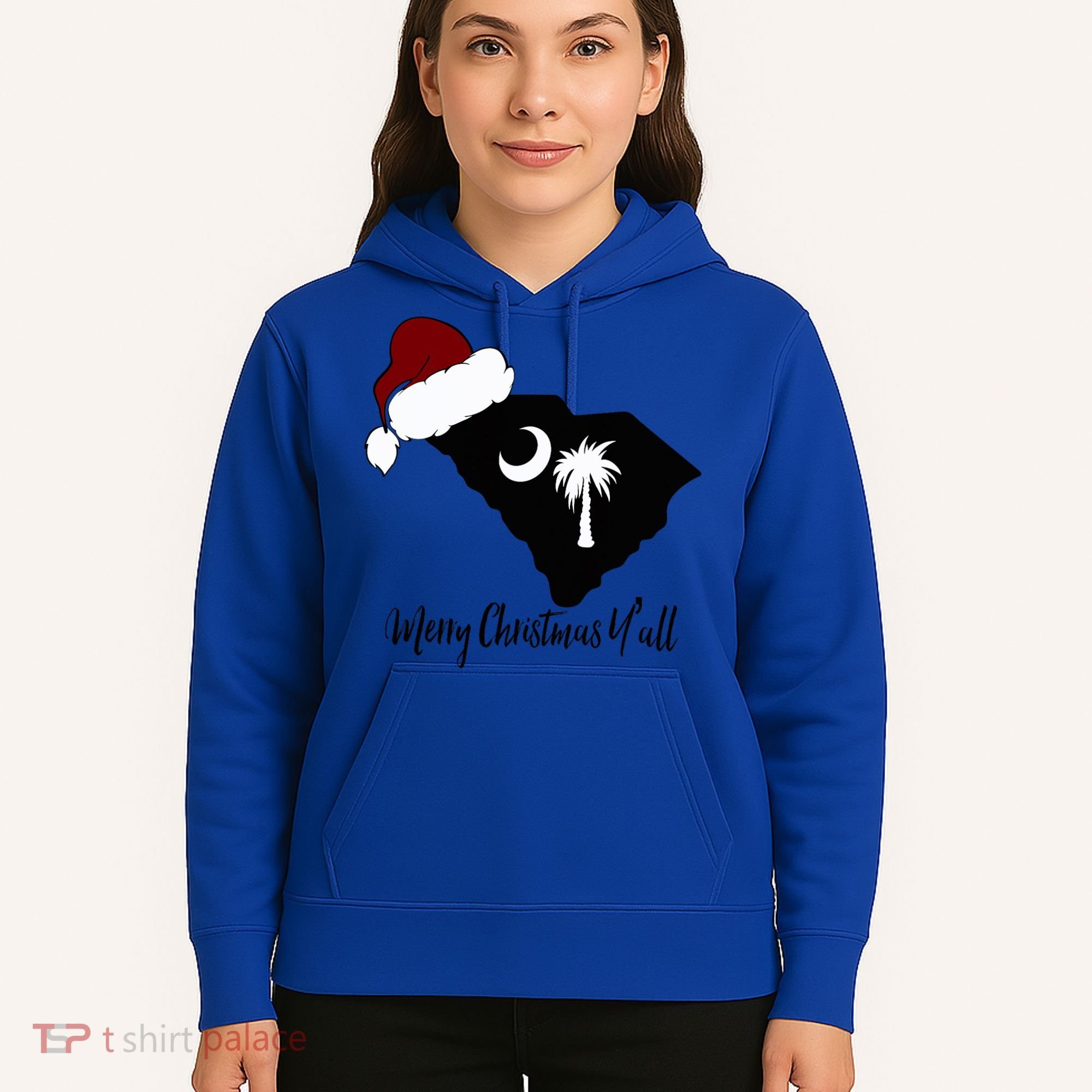 South Carolina Sc Merry Christmas Yall Hoodie