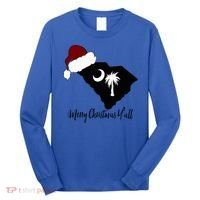 South Carolina Sc Merry Christmas Yall Long Sleeve Shirt thumb 0