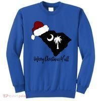 South Carolina Sc Merry Christmas Yall Sweatshirt thumb 0