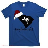 South Carolina Sc Merry Christmas Yall T-Shirt thumb 0