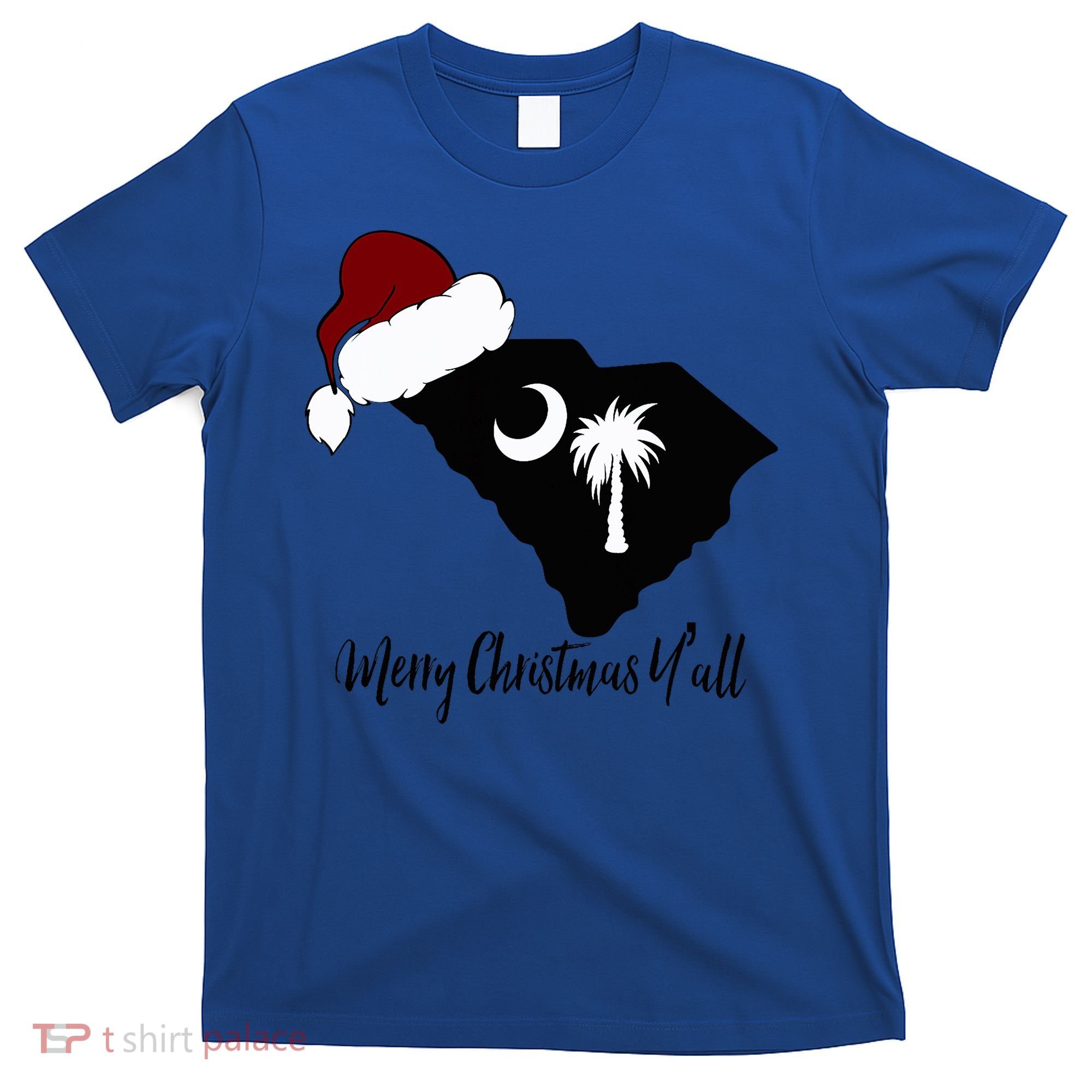 South Carolina Sc Merry Christmas Yall T-Shirt