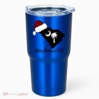 South Carolina Sc Merry Christmas Yall Tumbler thumb 0