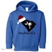 South Carolina Sc Merry Christmas Yall Toddler Hoodie thumb 0