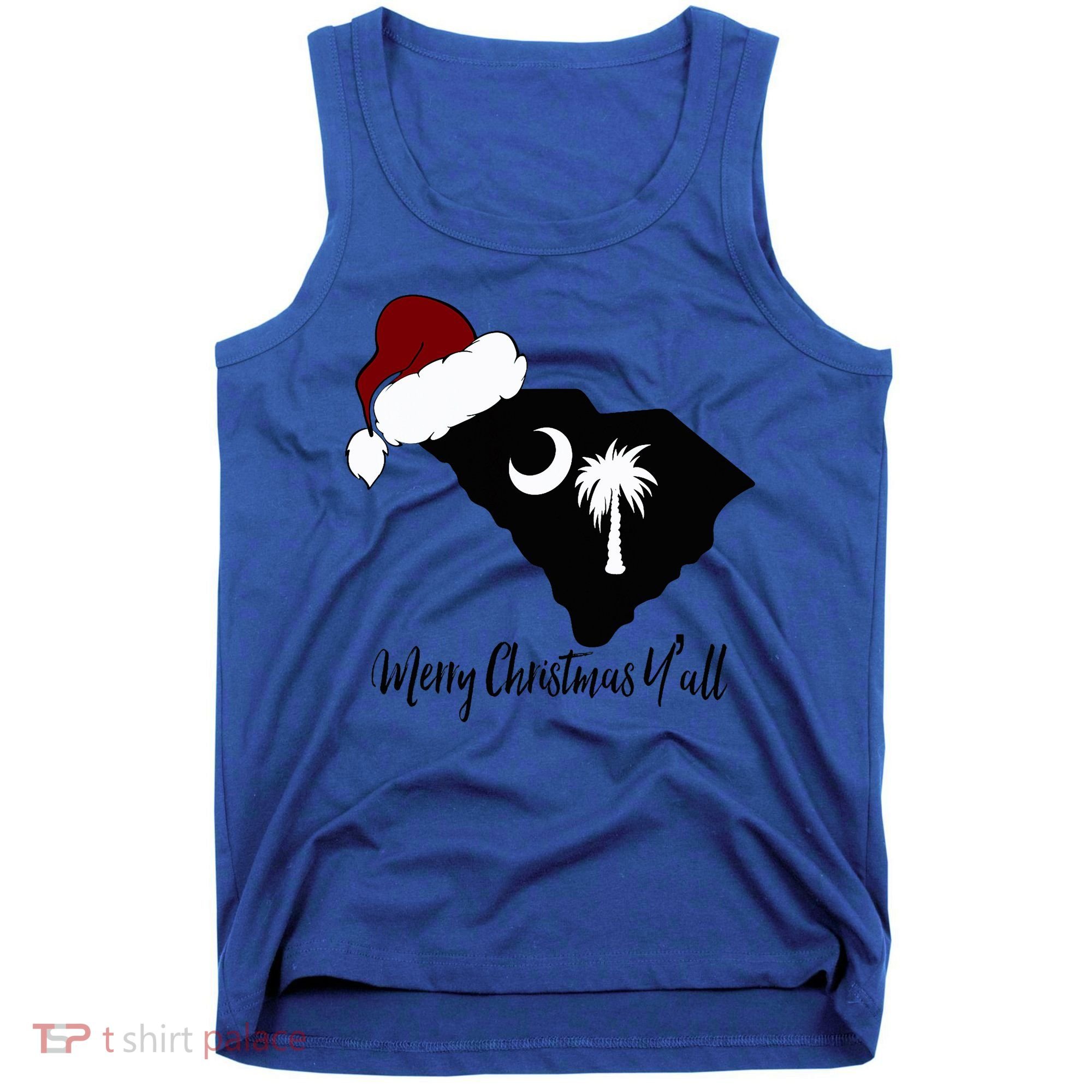 South Carolina Sc Merry Christmas Yall Tank Top