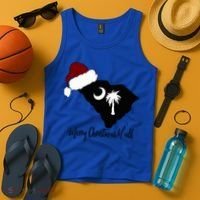 South Carolina Sc Merry Christmas Yall Tank Top thumb 4