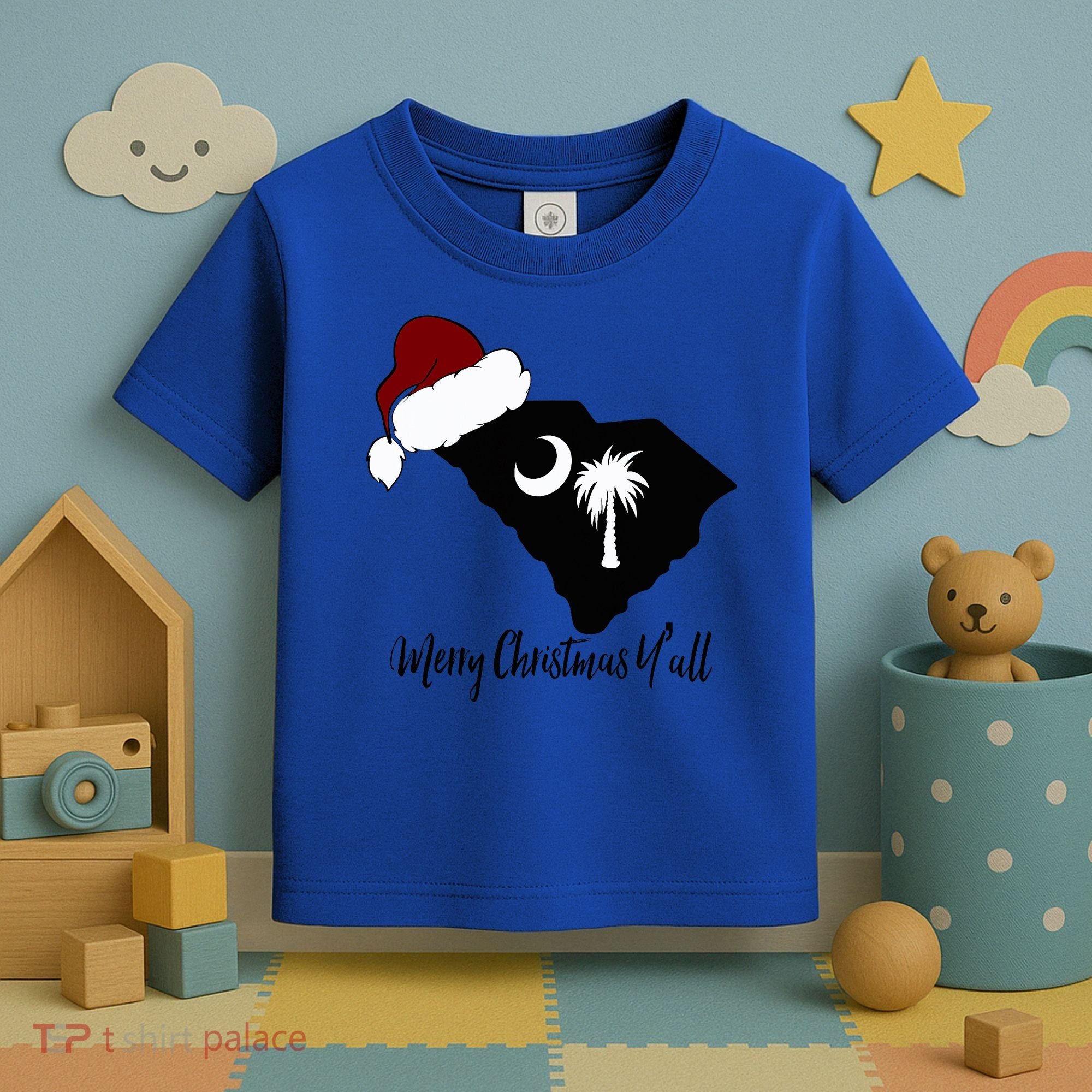 South Carolina Sc Merry Christmas Yall Toddler T-Shirt