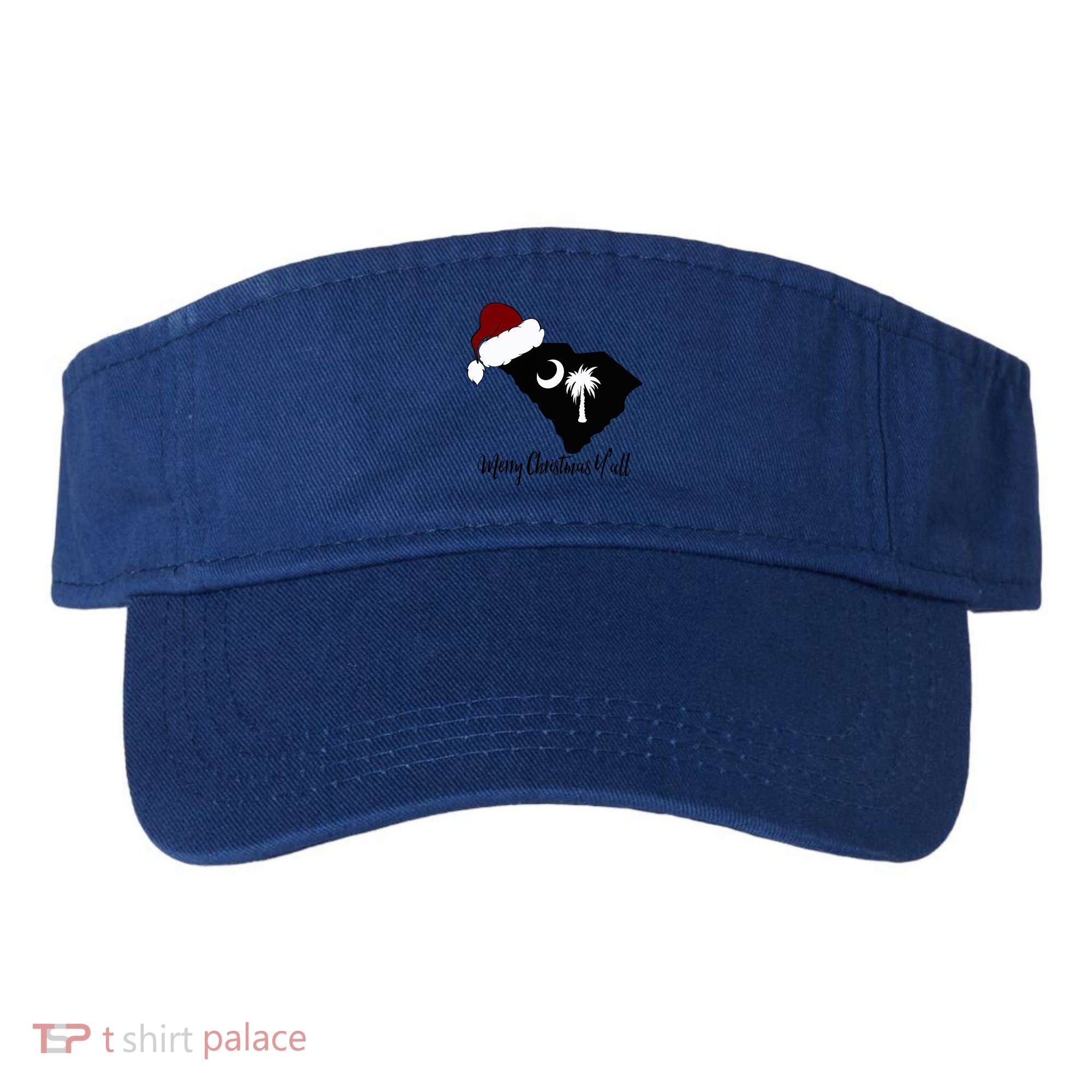 South Carolina Sc Merry Christmas Yall Visor
