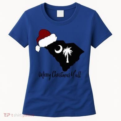 South Carolina Sc Merry Christmas Yall Women's T-Shirt