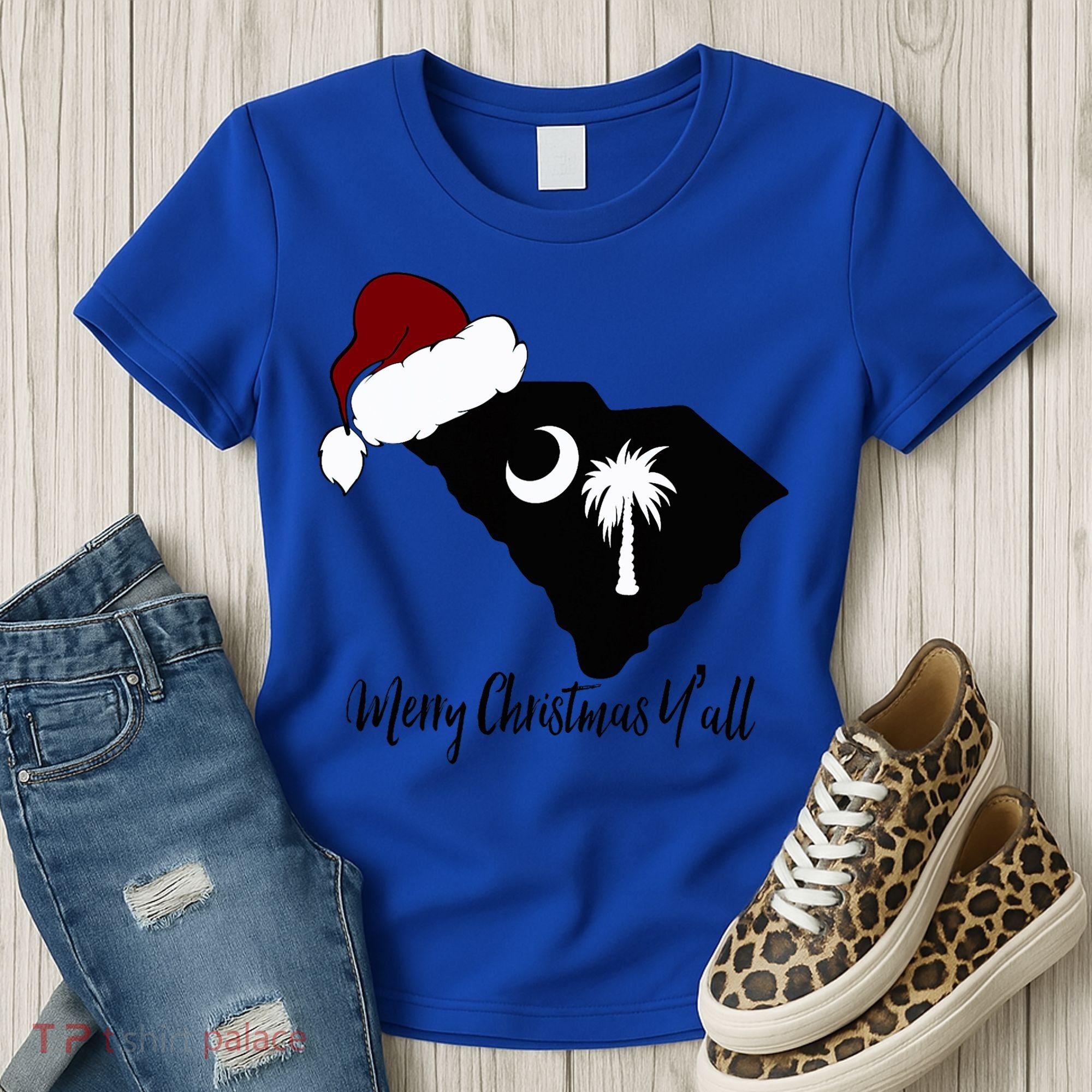 South Carolina Sc Merry Christmas Yall Women's T-Shirt