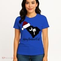 South Carolina Sc Merry Christmas Yall Women's T-Shirt thumb 4